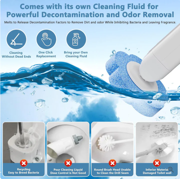 KUBOZN® No-Touch Disposable Toilet Wand Set - Hygienic Scented Cleaning System💧