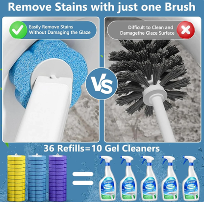 KUBOZN® No-Touch Disposable Toilet Wand Set - Hygienic Scented Cleaning System💧