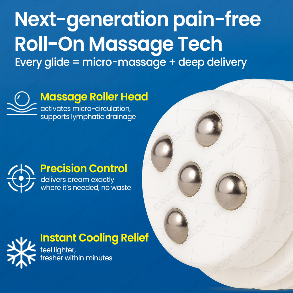 🌟KUBOZN® Roll-On Pump Cream for Lymphatic Drainage & Swelling Relief